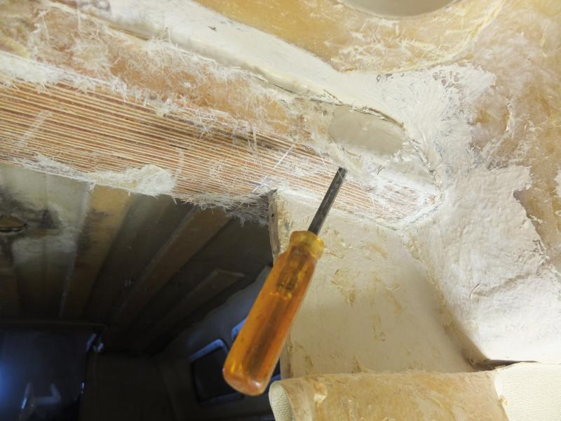 Frilägga mastbalk bb för